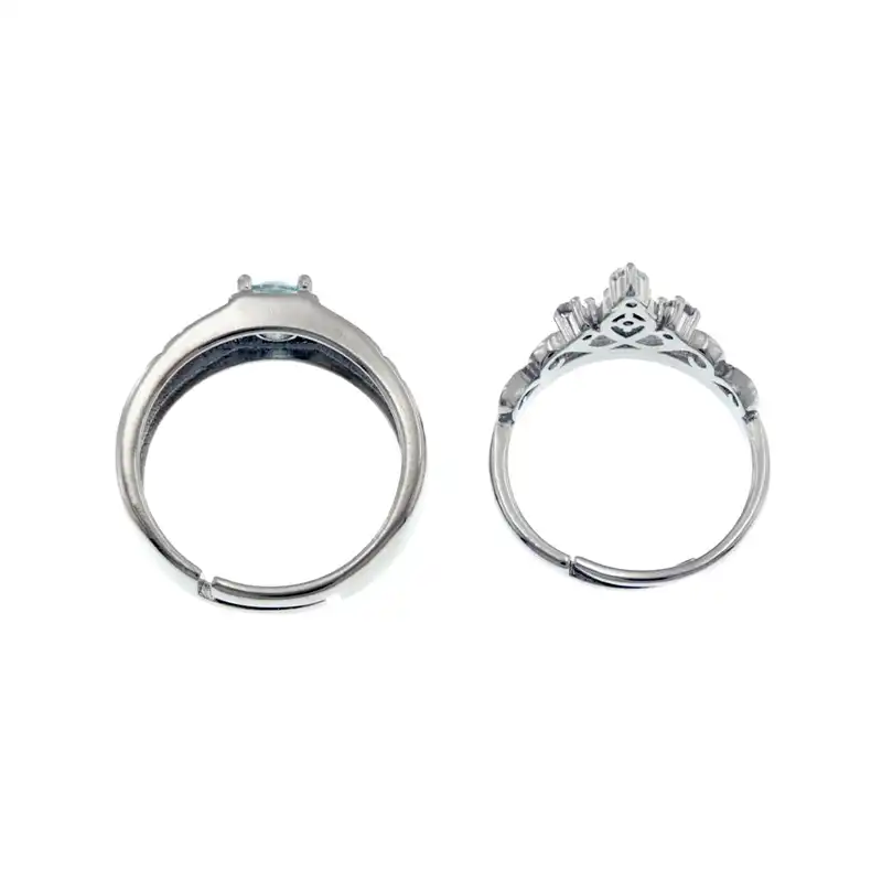 ست انگشتر زنانه و مردانه برانت طرح ازدواج آنوشکا