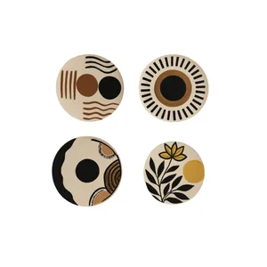 بشقاب دیوارکوب سفالی کد 11 مجموعه 4 عددی