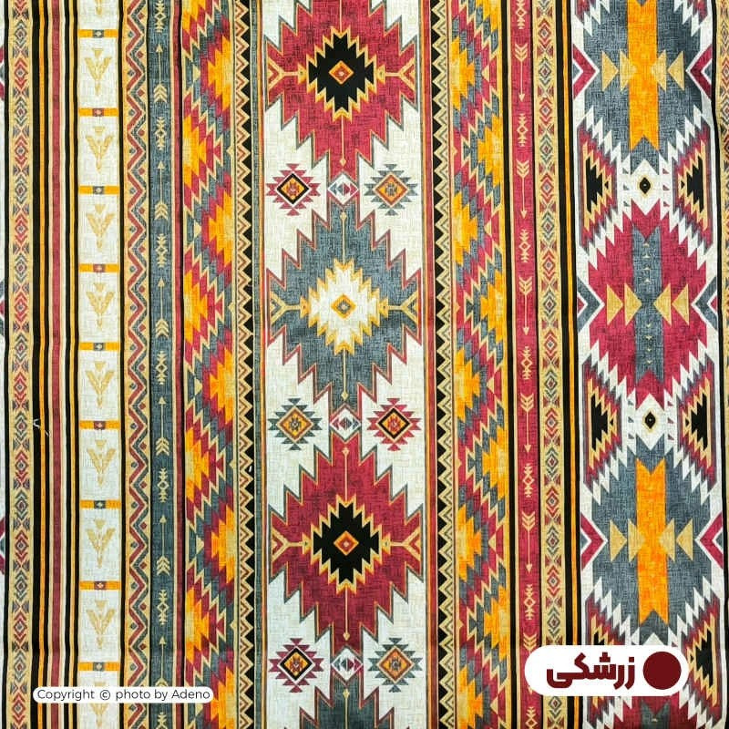 روکش لحاف مایکروفایبر آدنو مدل قشقایی کد CH156 یک نفره سایز 220x160 سانتی‌متر