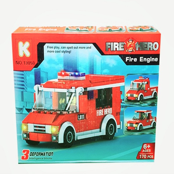 ساختنی ماشین آتش نشانی مدل FIRE HERO کد 13050