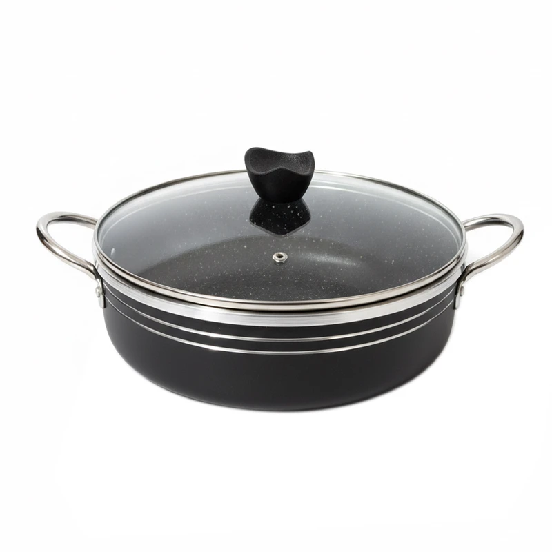 تابه گرانیت ظرف سازان اسدیان مدل سیلور کد DL06 سایز 26