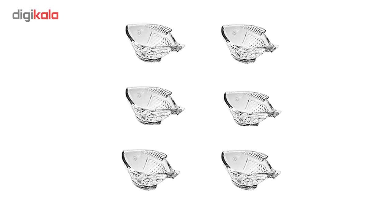 پیاله بلور کاوه مدل Fiterfish بسته 6 عددی