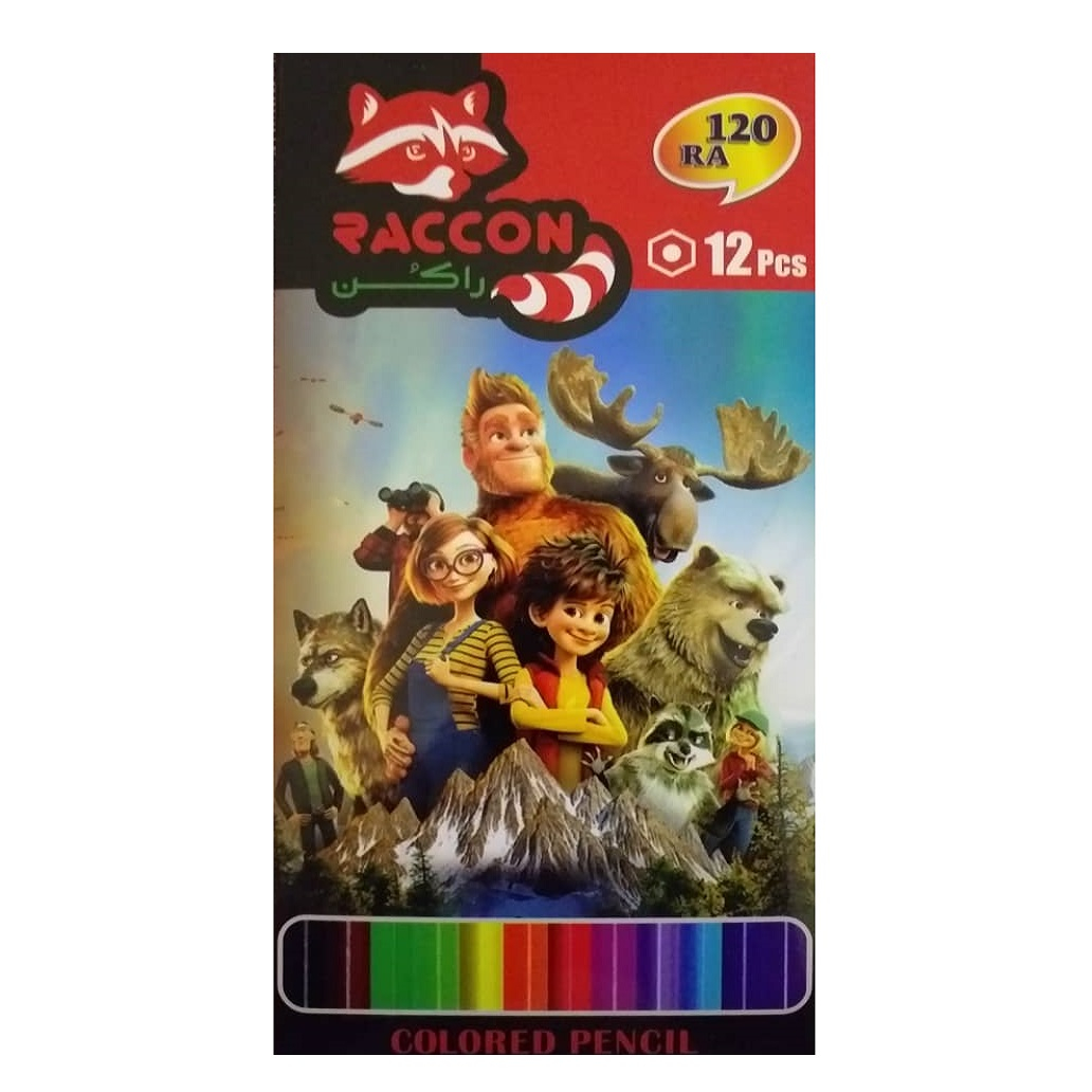 مداد رنگی 12 رنگ راکون مدل تارزان کد 001