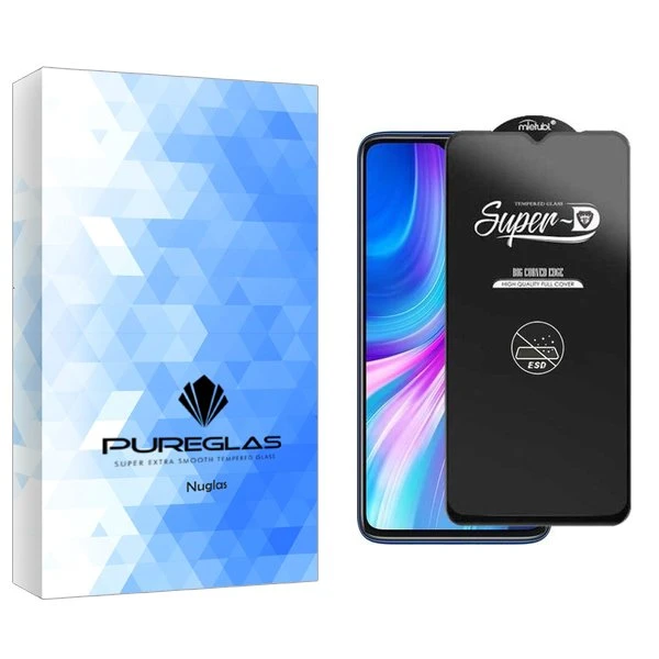 محافظ صفحه نمایش پیور گلس مدل NueGlas SuperD_ESD مناسب برای گوشی موبایل شیائومی Redmi Note 8 Pro