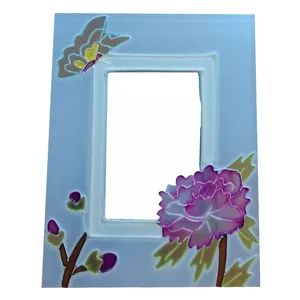 قاب عکس گالری هنری فاخته مدل ویترای پروانه سایز 4×6 سانتی متر