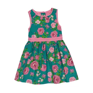 پیراهن دخترانه مینی موا کد brfp-383 رنگ سبز