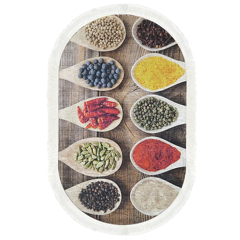پادری طرح بیضی کد p38 سایز 50×80 سانتی متر