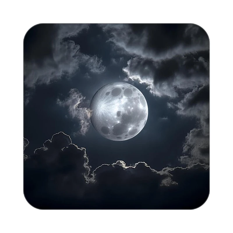 زیر لیوانی کاکتی طرح ماه و ستاره مدل mp52894