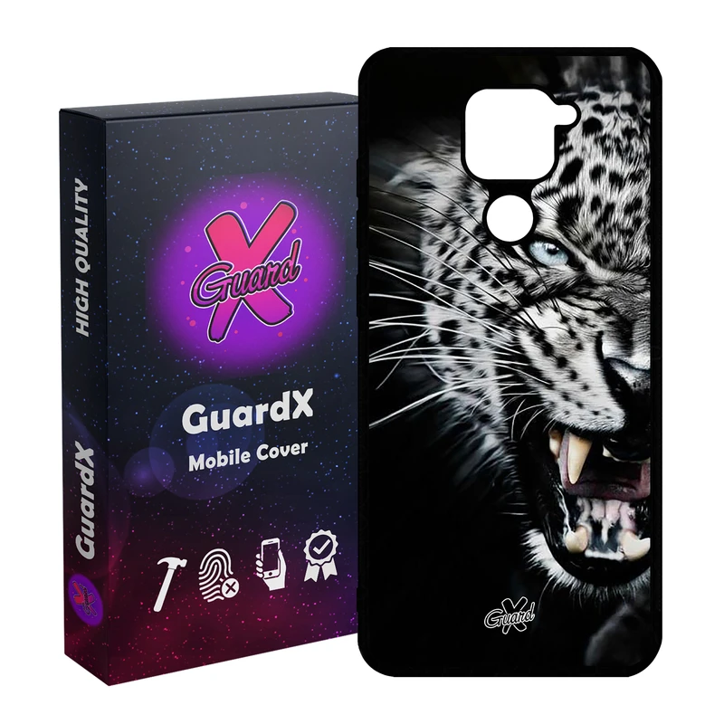 کاور گارد ایکس طرح پلنگ مدل Glass10244 مناسب برای گوشی موبایل شیائومی Redmi Note 9