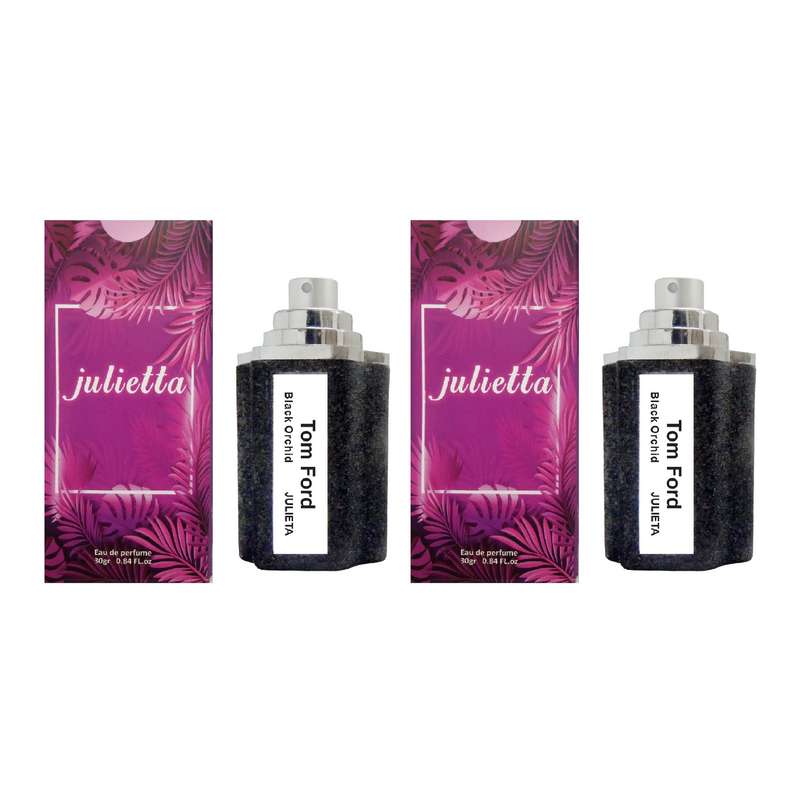 ادو پرفیوم زنانه ژولییتا مدل Tom Ford Black Orchid حجم 30 میلی لیتر مجموعه 2 عددی ادو پرفیوم زنانه ژولییتا مدل Tom Ford Black Orchid حجم 30 میلی لیتر مجموعه 2 عددی
