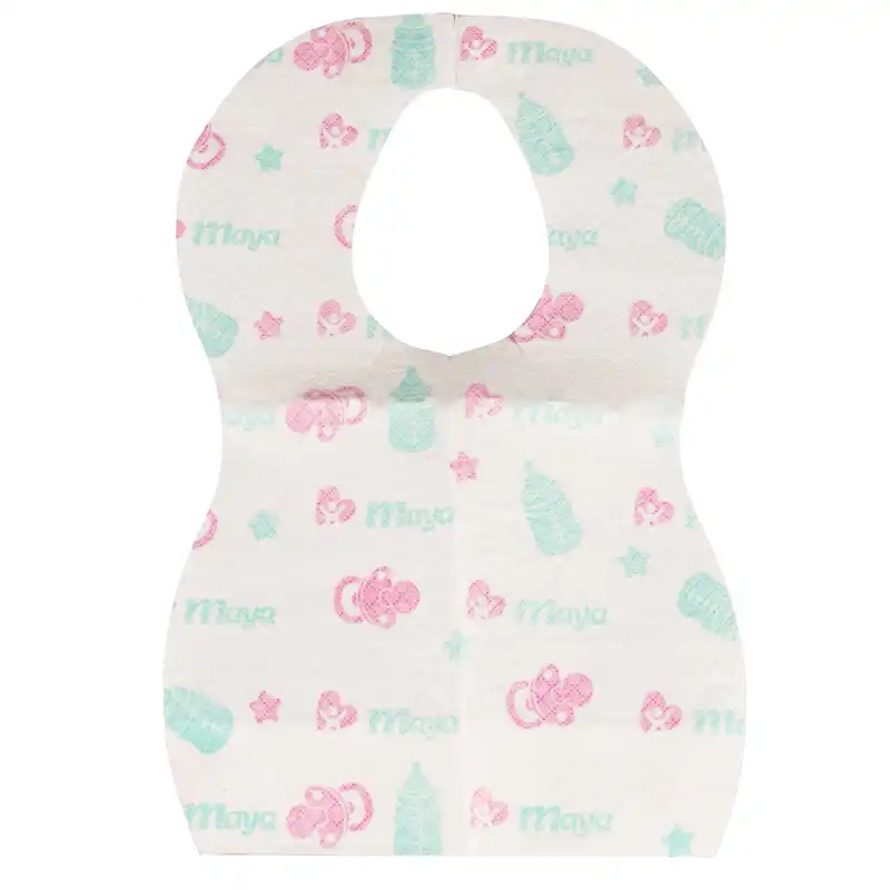 پیشبند یکبار مصرف نوزادی مایا مدل 001 بسته 10 عددی