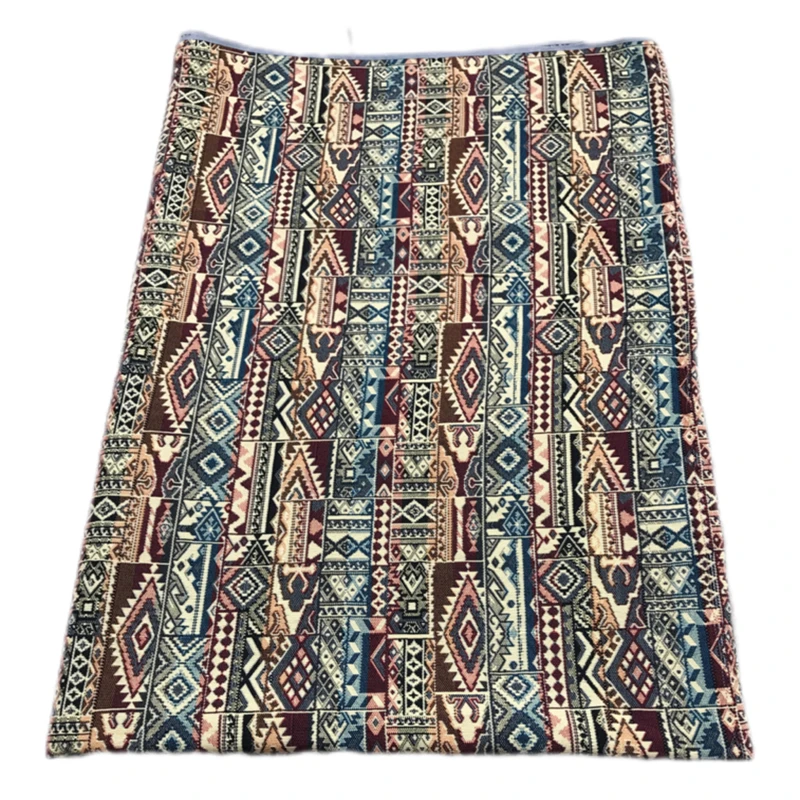 روفرشی مدل جاجیم ترکمن تراکم بافت طرح 2 رو کد 05  زمینه کرم