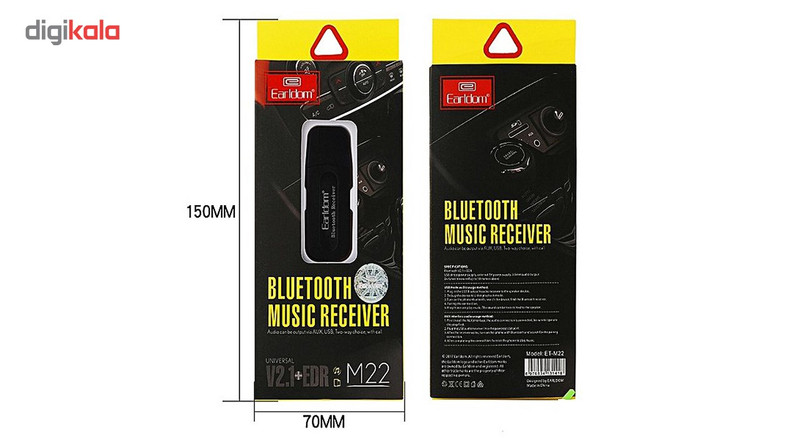 گیرنده بلوتوثی موزیک ارلدام مدل M22 گیرنده بلوتوثی موزیک ارلدام مدل M22