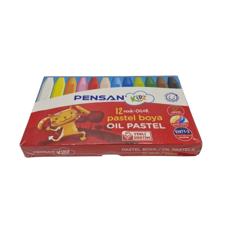 پاستل روغنی ۱۲ رنگ پنسان کد ۱۲۰۵۳