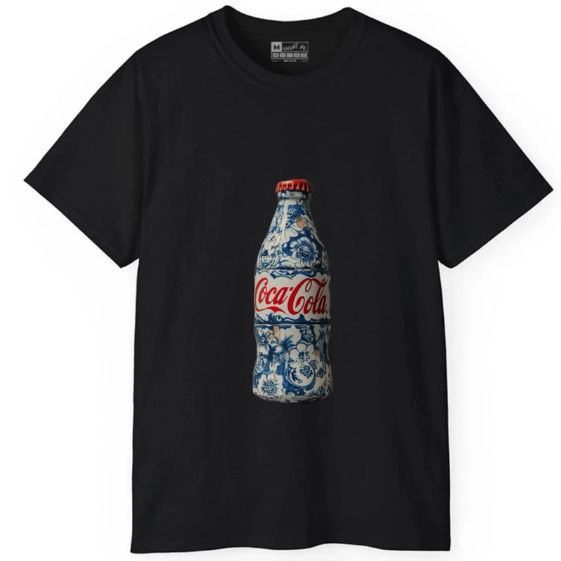 تی‌شرت آستین کوتاه مردانه پاد آفرین مدل نوشابه کوکاکولا کد 1587