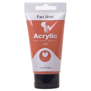 رنگ اکریلیک پارس آرتیست کد02 Burnt Sienna سایز 075