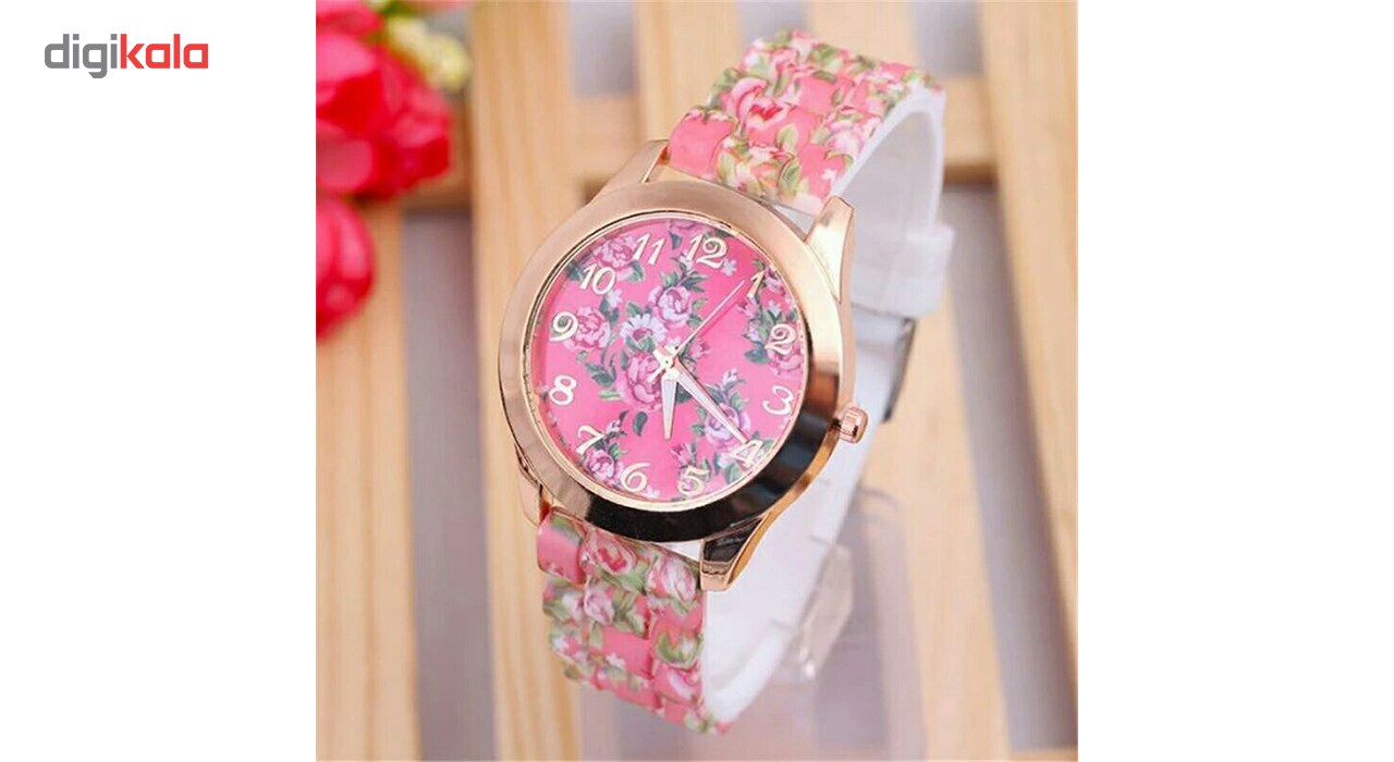 ساعت مچی عقربه ای زنانه  مدل Flower-05