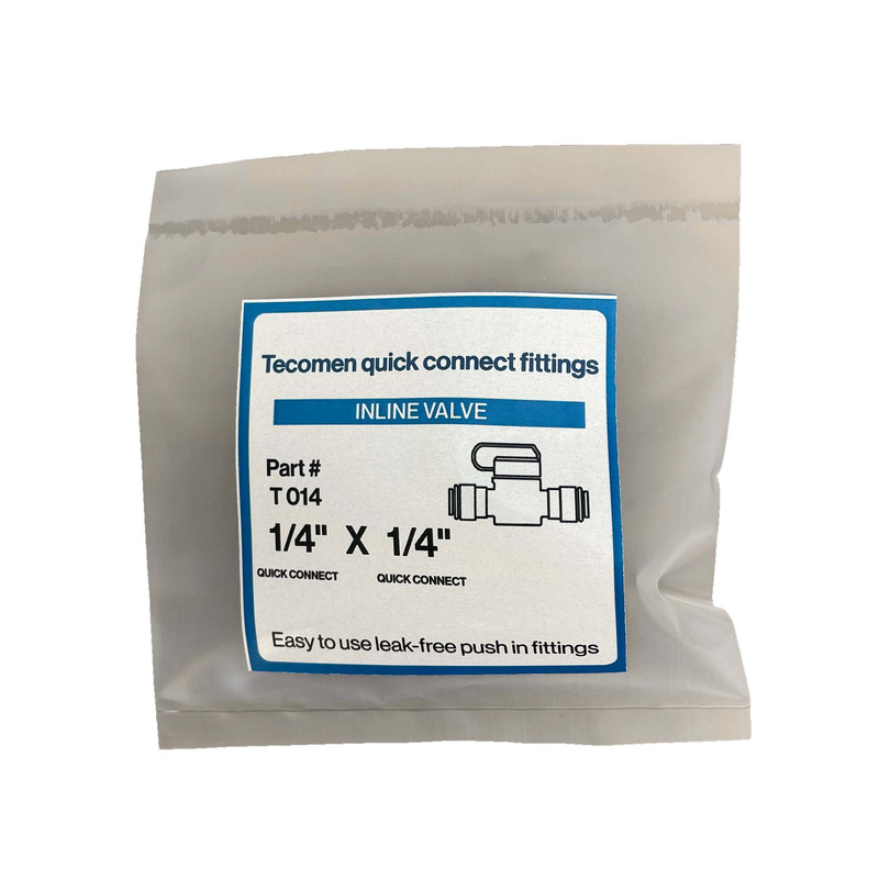 شیر بین راهی دستگاه تصفیه آب، یخچال و کولر تکومن مدل RO 1/4 TO 1/4 BALL VALVE