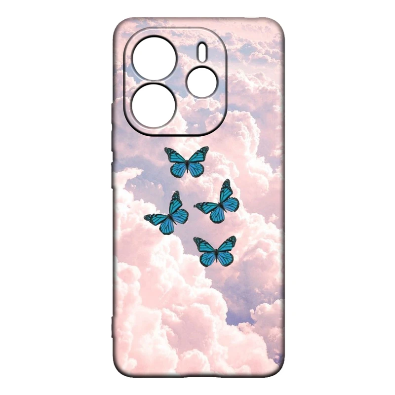 کاور طرح پروانه کد 77 مناسب برای گوشی موبایل شیائومی Redmi Note 14 4G