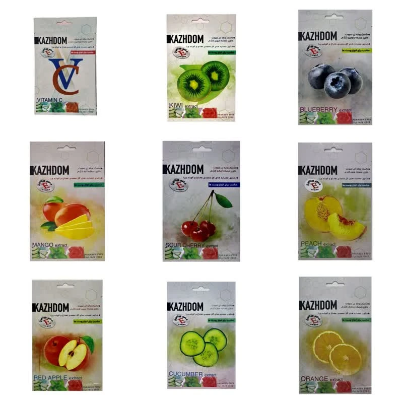 ماسک صورت کژدم مدل 004 وزن 25 گرم بسته 9 عددی