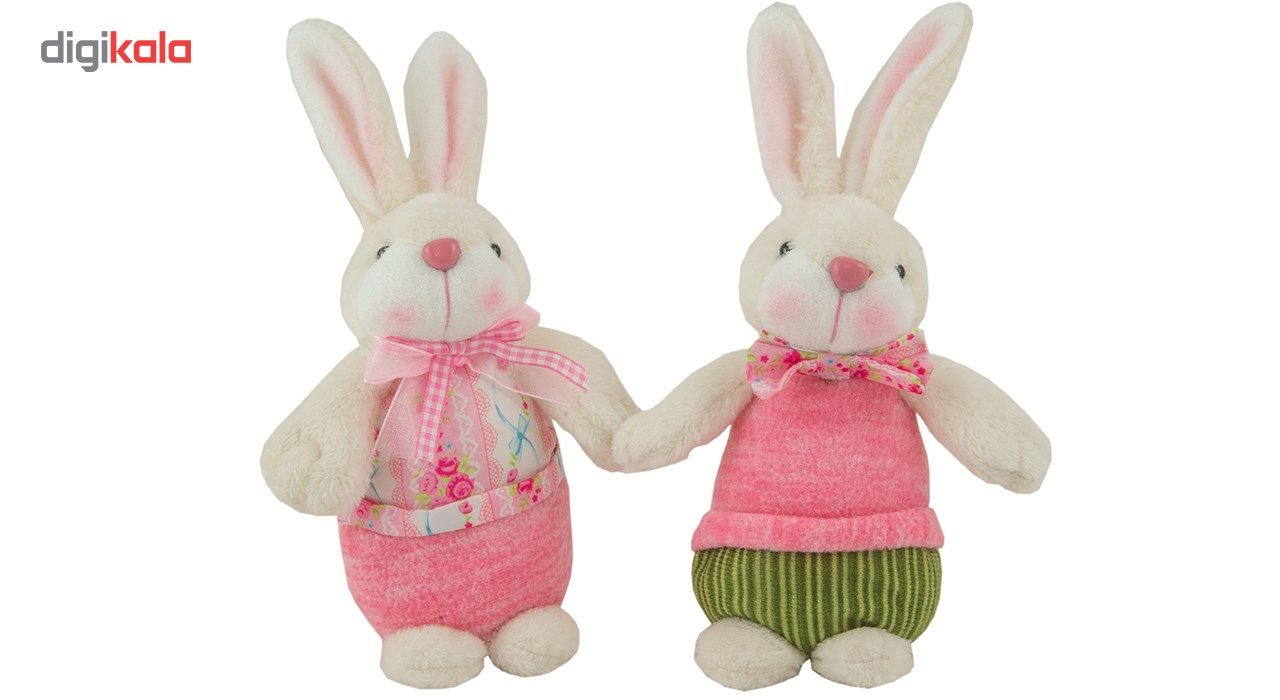 عروسک بهارگالری مدل خانم و آقای خرگوش مجموعه 2عددی
