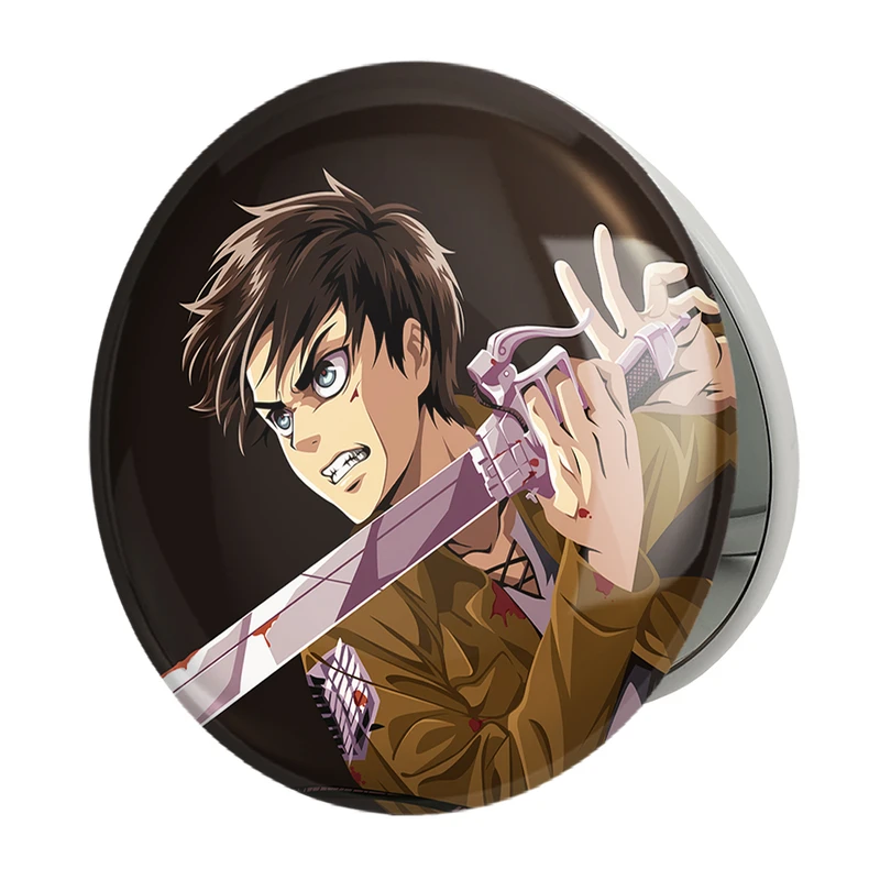 آینه جیبی خندالو طرح ارن یگر انیمه اتک آن تایتان Attack on Titan مدل تاشو کد 10968
