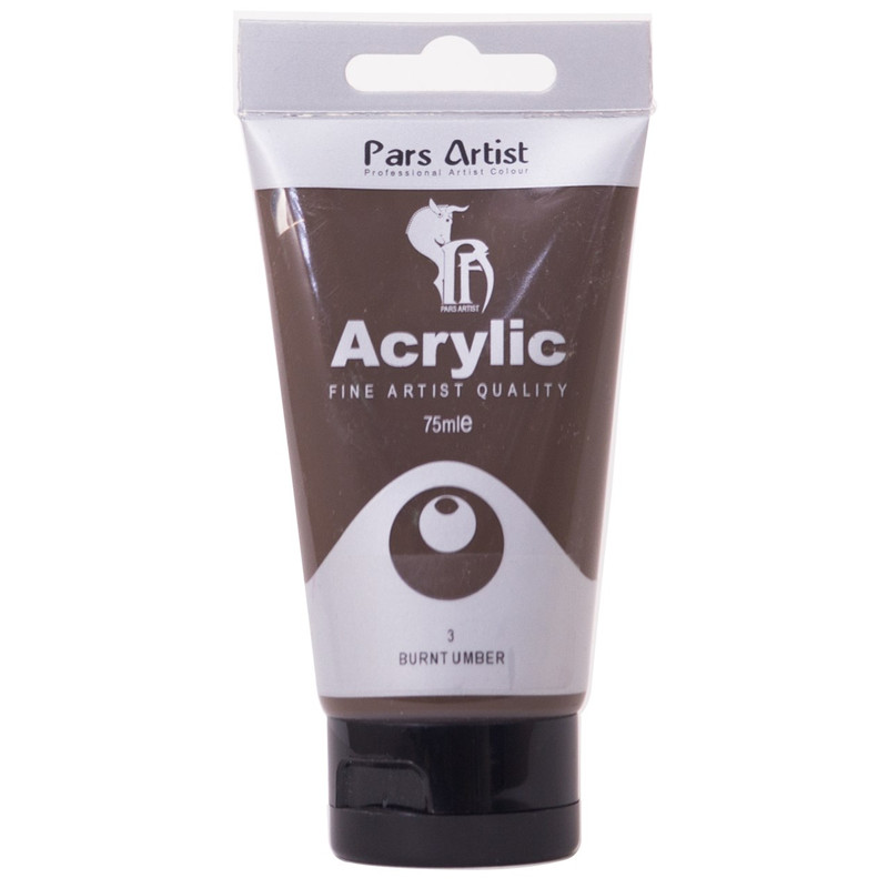 رنگ اکریلیک پارس آرتیست کد03 Burnt Umber
