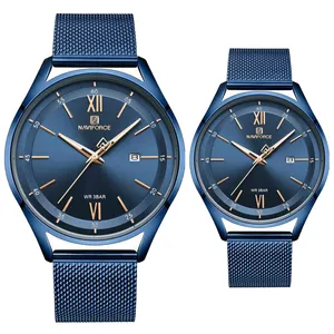 ست ساعت مچی عقربه ای زنانه و مردانه نیوی فورس مدل 6656562