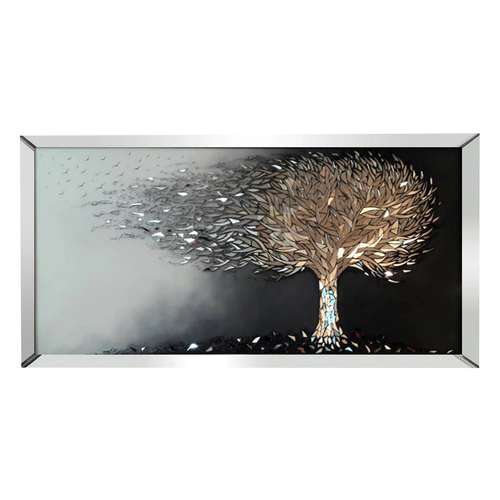 تابلو آینه کاری مدل درخت در باد کد 78