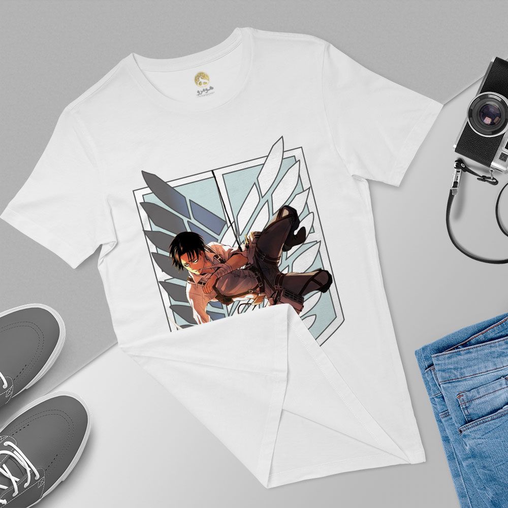 تی شرت آستین کوتاه مردانه هومرو مدل TW193 طرح اتک ان تایتان -  - 6