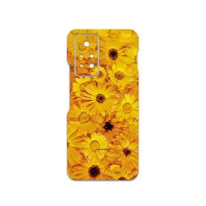 MAHOOT Yellow-Flower Cover Sticker for Infinix Note 11 Pro