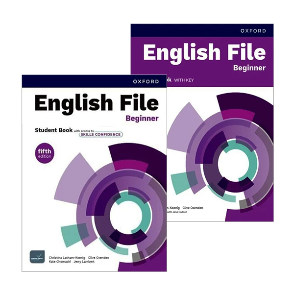 کتاب English File Beginner 5th Edition اثر جمعی از نویسندگان انتشارات آکسفورد 2 جلدی