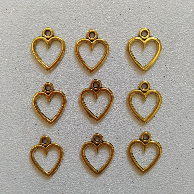 آویز دستبند طرح قلب کد HN1559 بسته 9 عددی