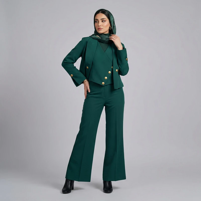 ست 3 تکه لباس رسمی زنانه السانا مدل تندیس کد 178501