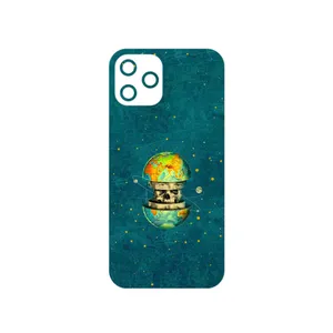 MAHOOT Collage of Earth Face Cover Sticker for Apple iPhone 12 Pro