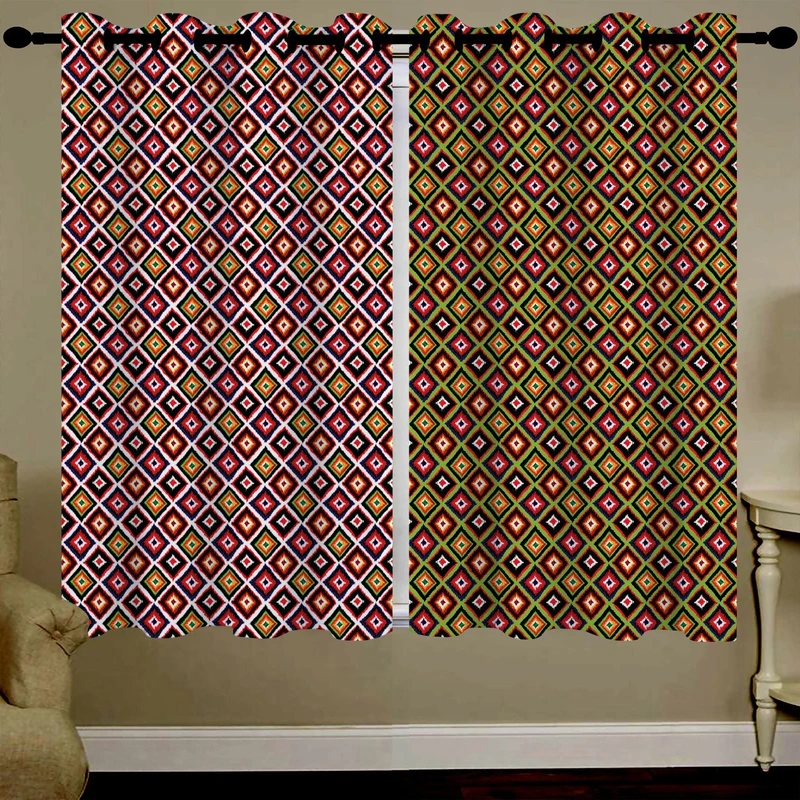 پرده مخمل رنس مدل C34-50071 ارتفاع 190 سانتی متر