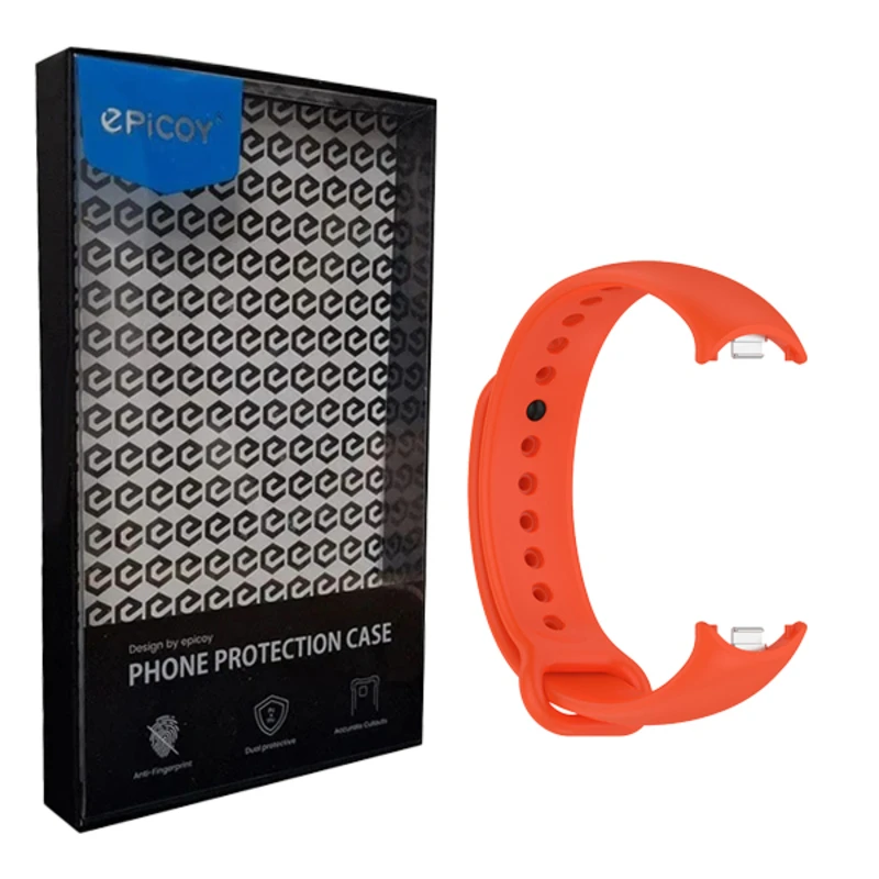بند اپیکوی مدل SiliconBand مناسب برای ساعت هوشمند شیائومی Mi band 8 / 9 / 10