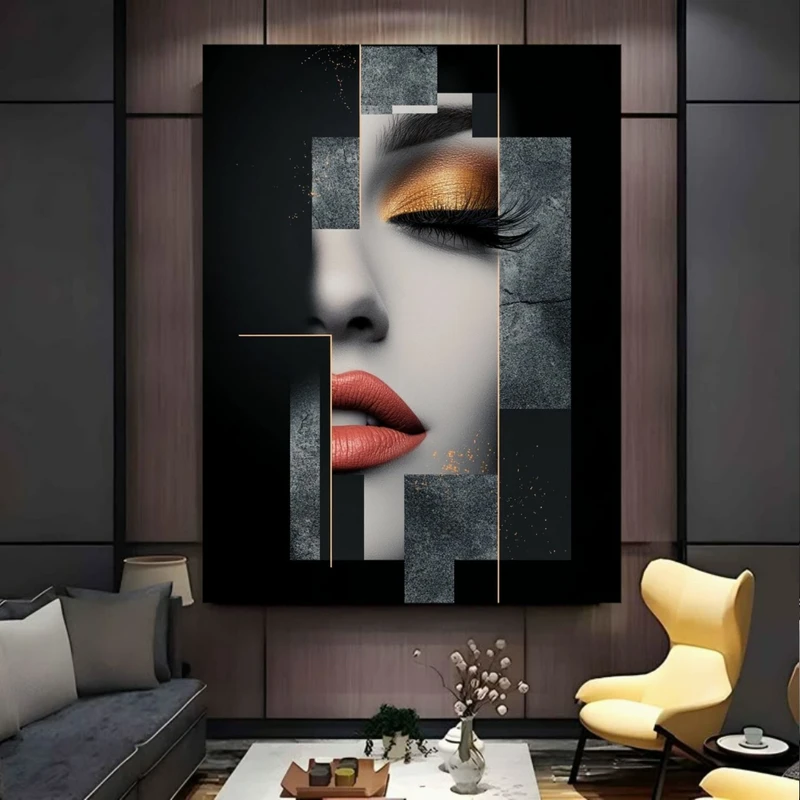 پوستر طرح پرتره مدل میکاپ زنانه کد FP106398