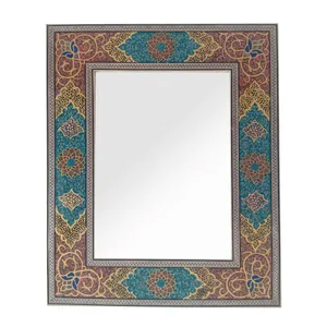 آینه خاتم کاری مدل تذهیب کد NE-1824