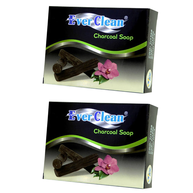 صابون زغالی اورکلین مدل Charcoal مجموعه 2 عددی حجم 70 گرم