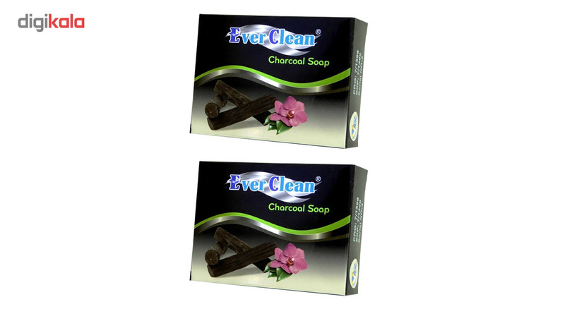 صابون زغالی اورکلین مدل Charcoal مجموعه 2 عددی حجم 70 گرم