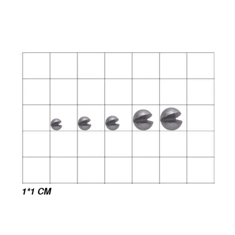 عکس شماره 7 : سرب ماهیگیری مدل چاک دار 0.16 گرمی بسته 5 عددی
