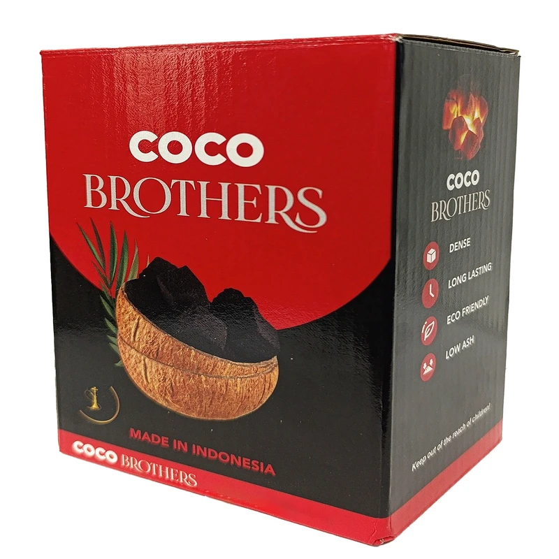 زغال کوکو برادرز مدل نارگیل حبه ای وزن 1000 گرم