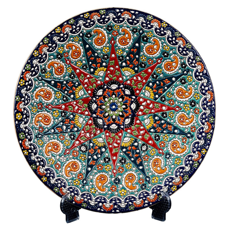 بشقاب میناکاری سایز 30 کد C-108