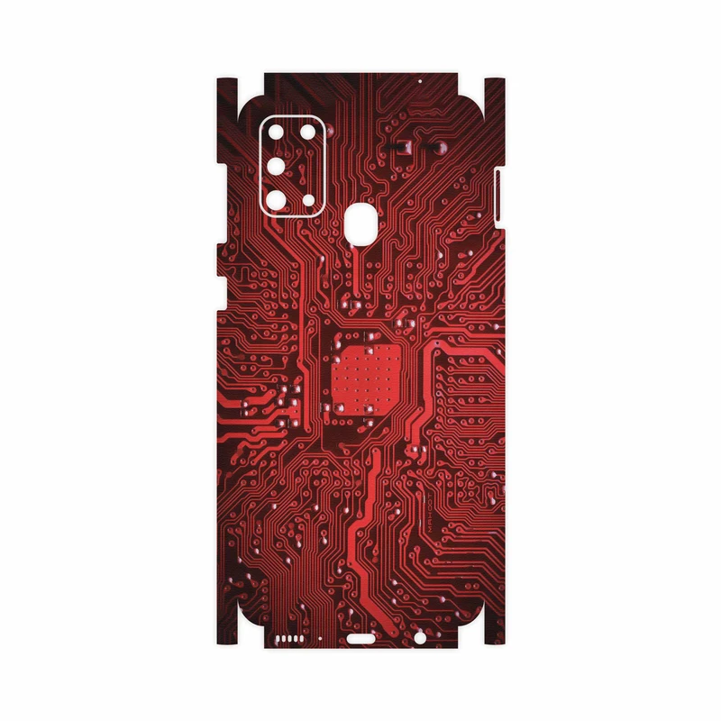 برچسب پوششی ماهوت مدل Red Printed Circuit Board-FullSkin مناسب برای گوشی موبایل سامسونگ Galaxy M31