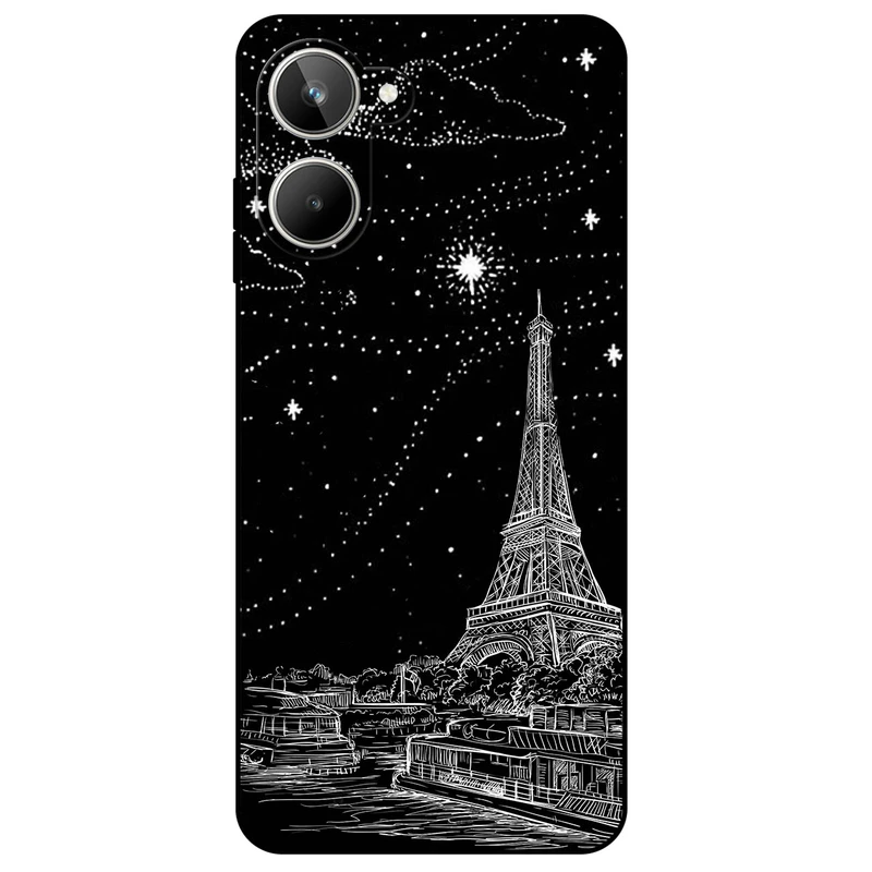 کاور مگافون طرح ایفل مدل 8107 مناسب برای گوشی موبایل ریلمی 10 4G    