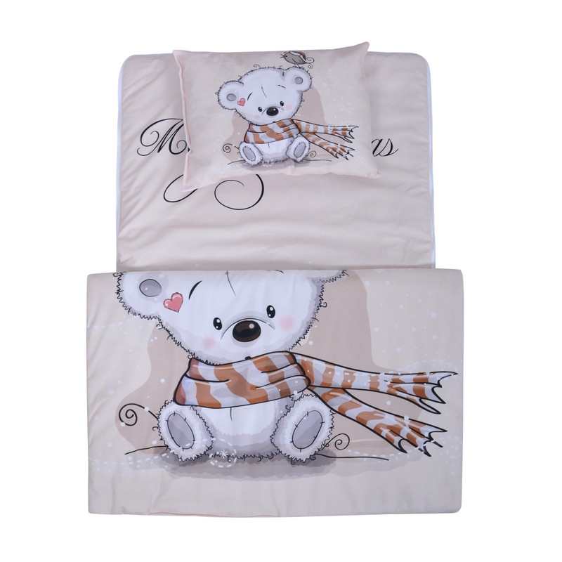 سرویس خواب کودک طرح خرس برفی مجموعه 3 عددی