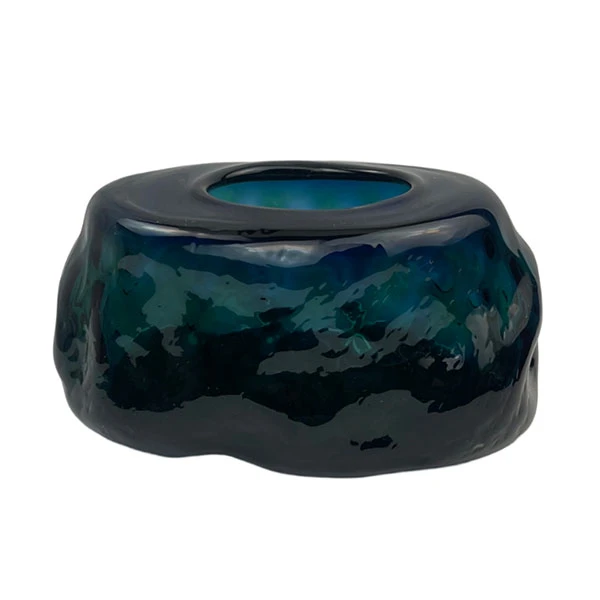 جای دستمال کاغذی مدل شیشه ای دفرمه بیضی کد 1033