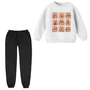 ست سویشرت و شلوار راحتی بچگانه مدل تنبل بامزه  