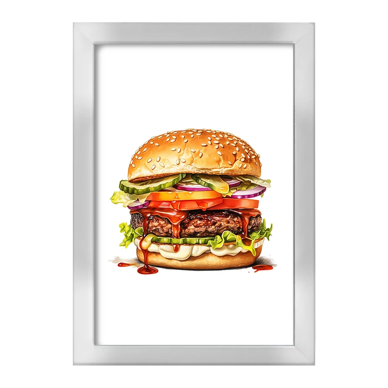 تابلو خندالو طرح فست فود (Fast Food) کد 36559